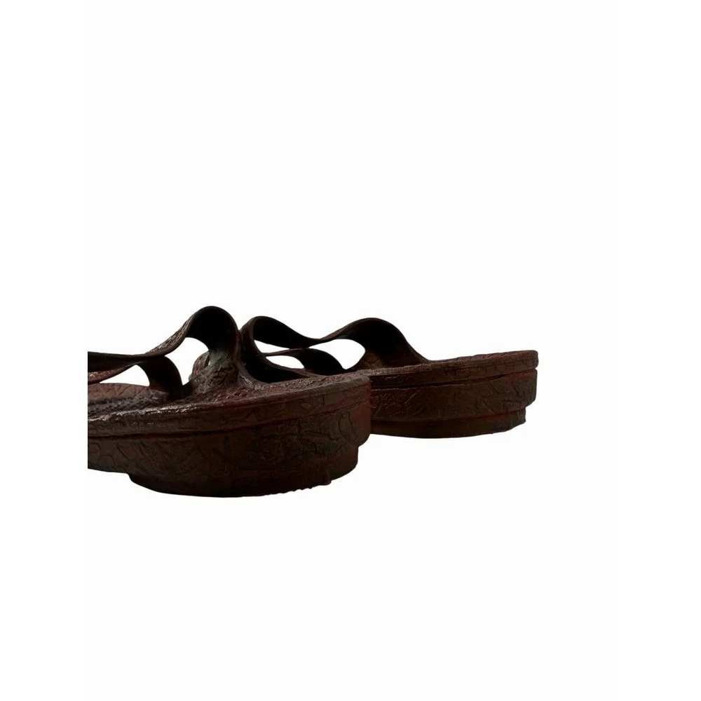 Brown Plastic Slides Women's 11